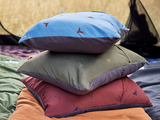 Explore new camp pillows and accessories.