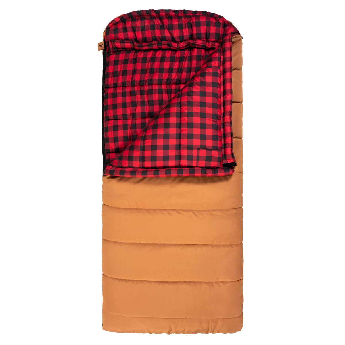 TETON Sports Bridger -35˚F Canvas Sleeping Bag with Cotton Flannel Lining 10111