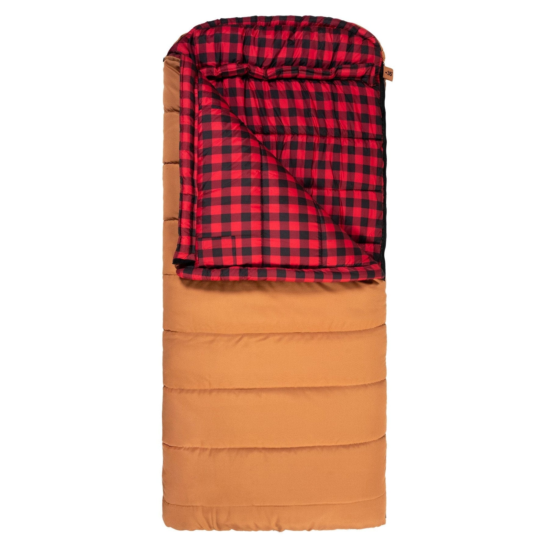 TETON Sports Deer Hunter -35˚F Canvas Sleeping Bag Left Zipper / Brown 1025L
