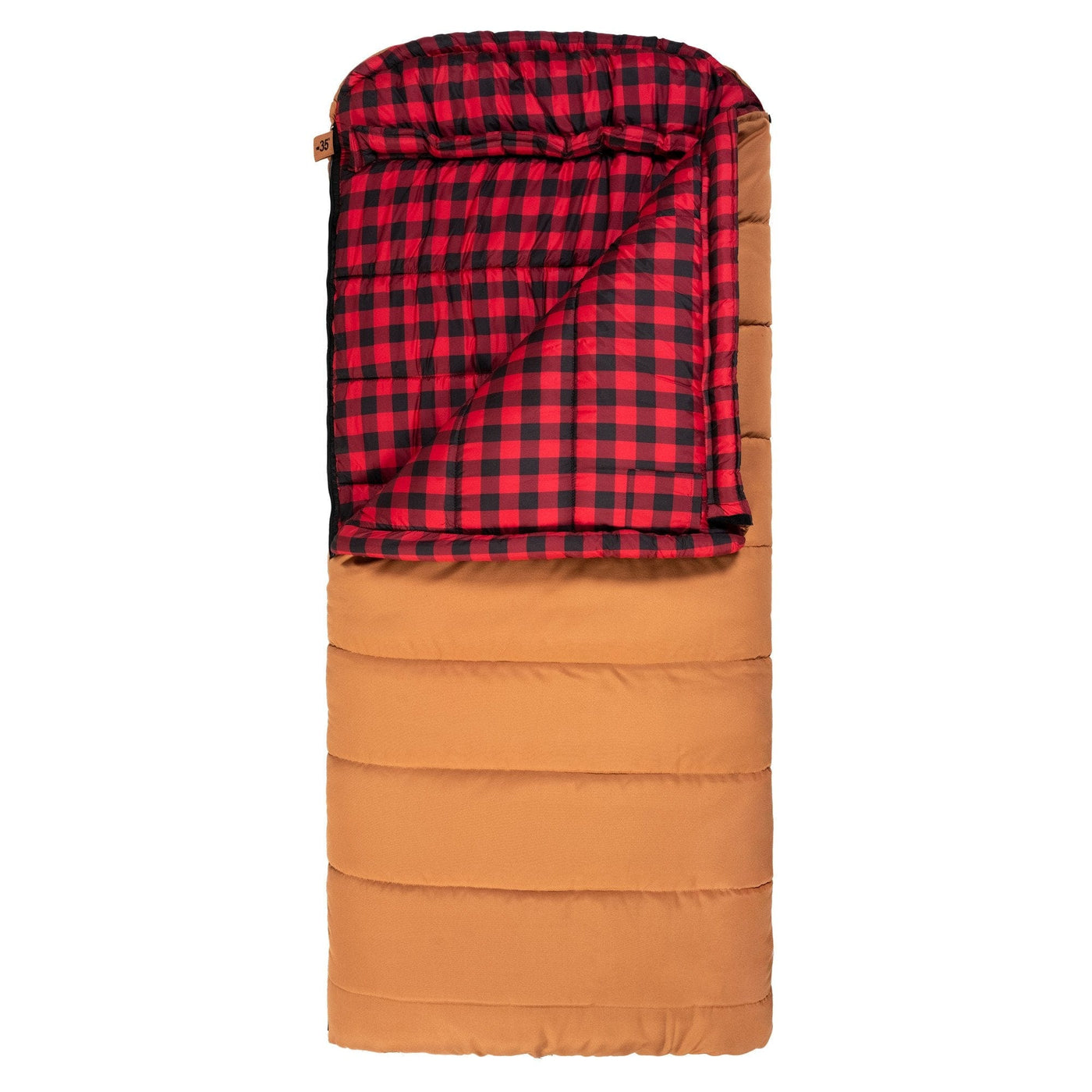 TETON Sports Deer Hunter -35˚F Canvas Sleeping Bag Right Zipper / Brown 1025R