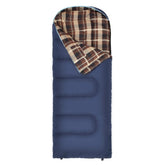 TETON Sports Celsius Junior 20˚F Sleeping Bag for Kids Left Zipper / Blue Plaid 1051L