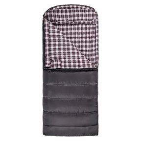TETON Sports Fahrenheit 0ºF Sleeping Bag Left Zipper / Grey & Red 1056L