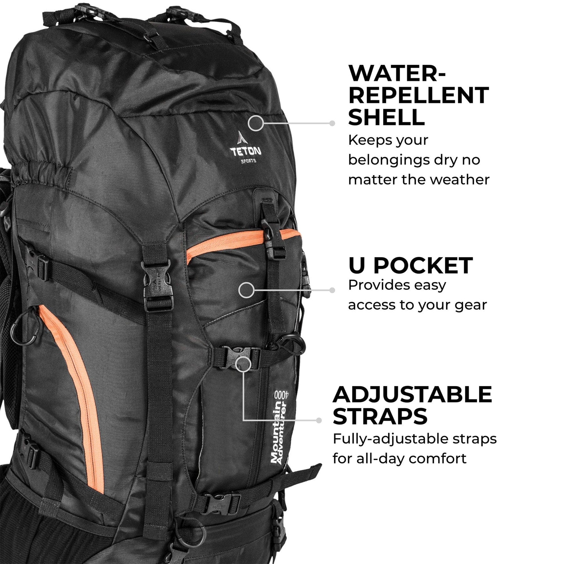 TETON Sports Mountain Adventurer 4000 Backpack 1138