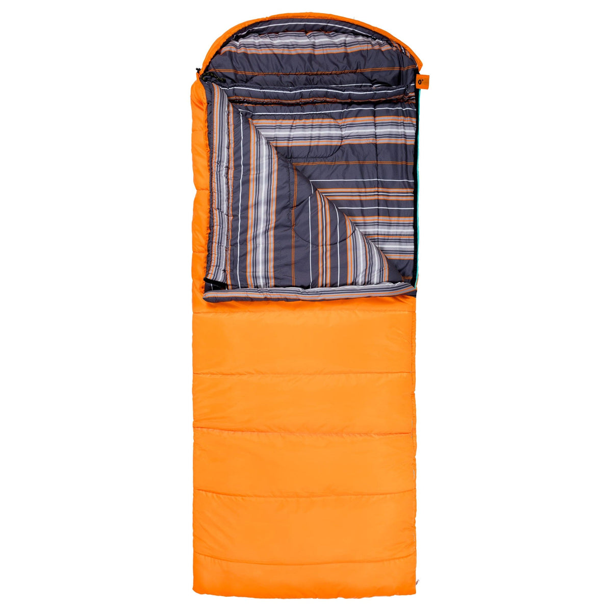 TETON Sports Celsius 0˚F Sleeping Bag Left Zipper / Orange & Grey 1174L