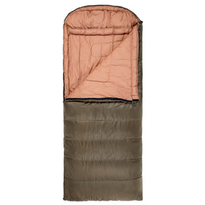 TETON Sports Celsius XL 20˚F Sleeping Bag Right Zipper / Green & Tan 129R