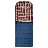 TETON Sports Celsius XL 20˚F Sleeping Bag Left Zipper / Blue Plaid 150L